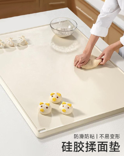 家用和面烘焙硅胶揉面垫子加厚擀面面板食品级硅胶防滑揉面垫