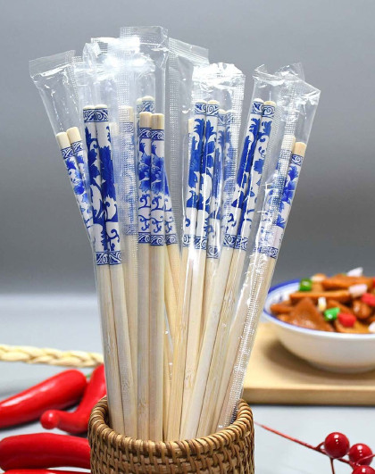 100双装家用快餐独立包装方便筷商用竹制独立包装一次性筷子
