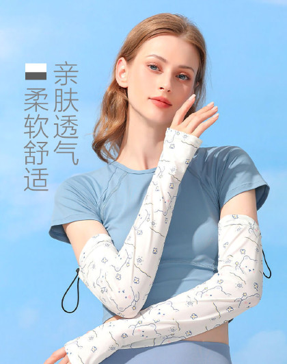 时尚可调节袖口防紫外线户外出游防晒黑个性防晒袖套女