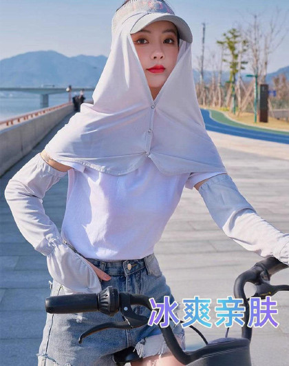 【2个装】护颈面罩长披肩加长护颈骑行运动面夏季护颈面罩长披肩