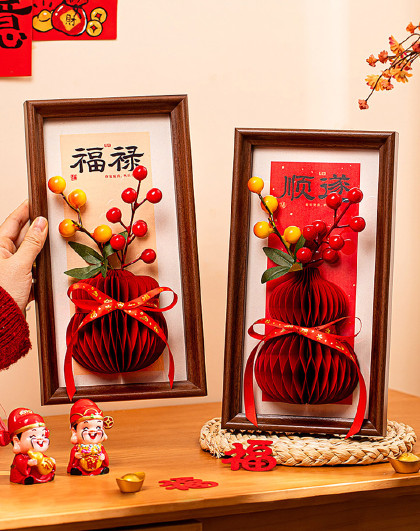 2个装乔迁玄关桌面客厅装饰春节过年氛围布置葫芦玄关桌面摆件