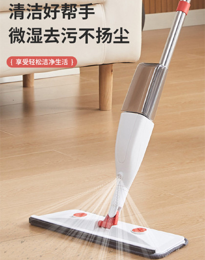 家用免手洗喷雾平板懒人拖把干湿两用一拖带刮条平板喷雾喷水拖把