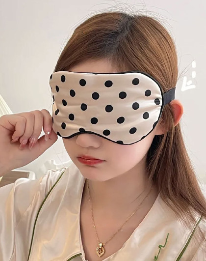 3件套舒适遮光眼罩睡眠透气遮光眼罩成人遮眼罩透气波点眼罩