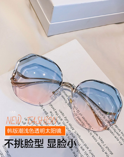 夏季新款潮浅色透明开车骑行防眩护目镜防紫外线防晒用品太阳镜